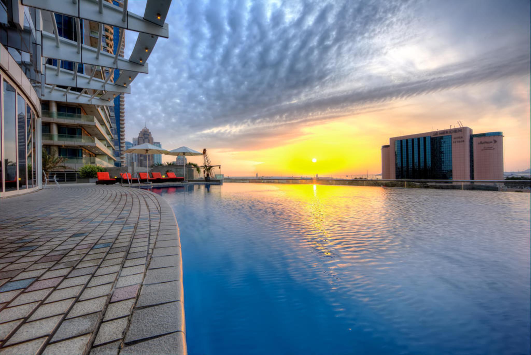 Tamani Marina Hotel & Apartments Ντουμπάι Εξωτερικό φωτογραφία Infinity pool at the Marina Bay Sands